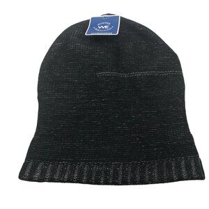 Winter Essentials Men's One Size Black Knit Beanie New